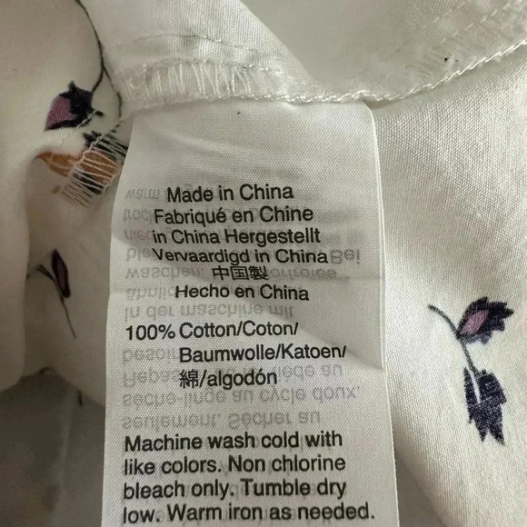 Madewell Square-Neck Top in Sweet Blossoms (X4) - Picture 7 of 8